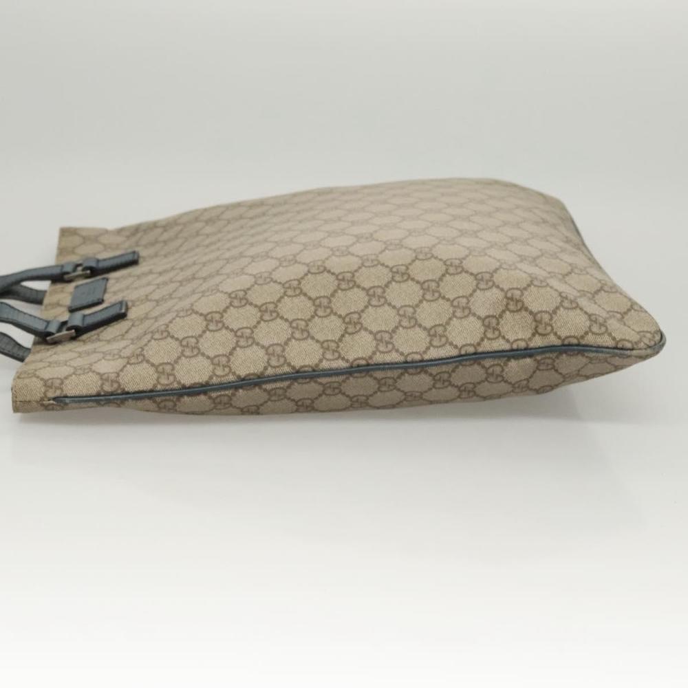 GUCCI GG Supreme Hand Bag PVC Beige Gold 131258 Auth 121977 - Picture 4 of 16